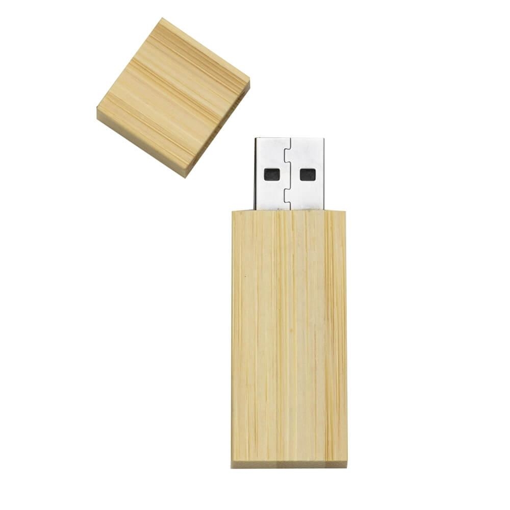 Pen Drive de Bambu Personalizado 16 Gb